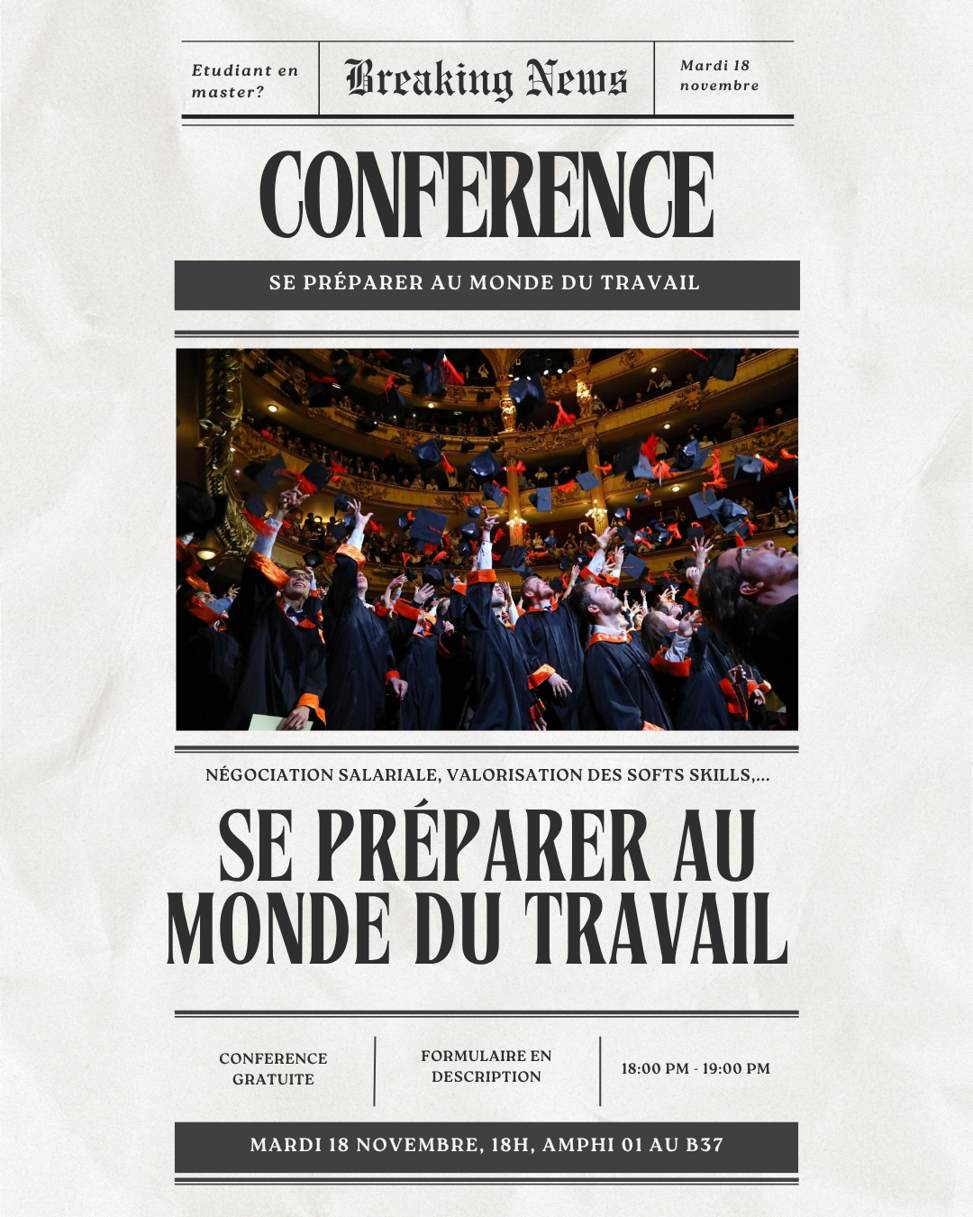 Conférence : Se préparer au monde du travail