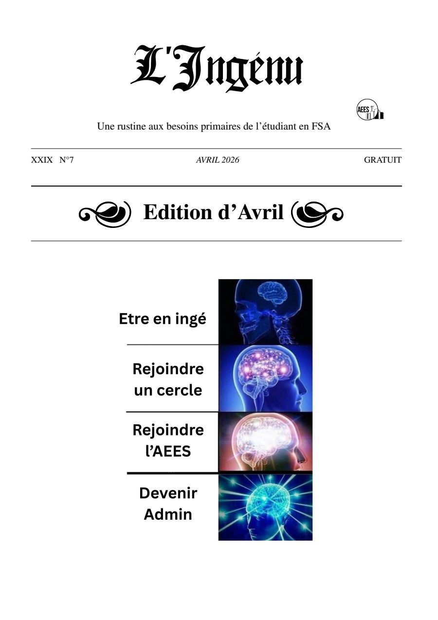 Couverture de Ingénu d'avril 2026