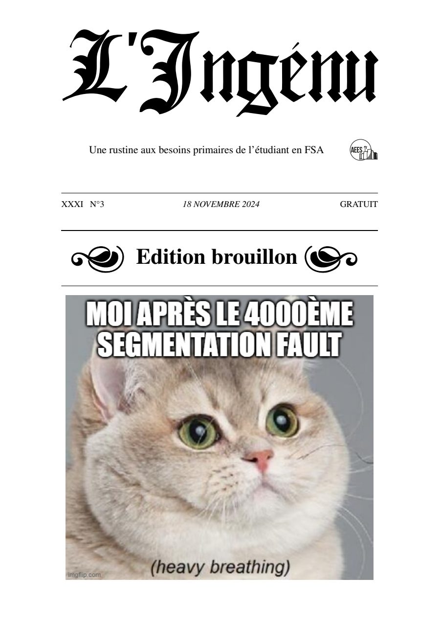 Couverture de Ingénu de Novembre 2024