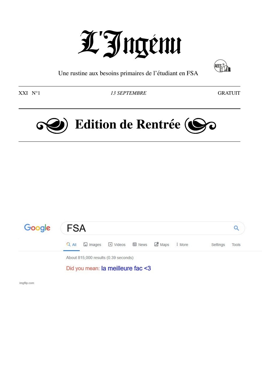 Couverture de Ingénu de Septembre 2022